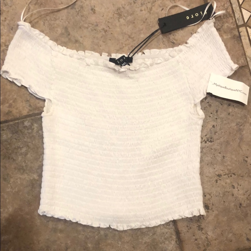 White Crop Top